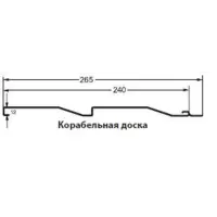 М/Сайдинг Сатин RAL **, Корабельная Доска, толщина 0.5мм, размер 0,265*м2