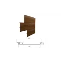 М/Сайдинг Rooftop Matte RAL **, М-2 - КЛАССИК, толщина 0.5мм, размер 0,2*м2