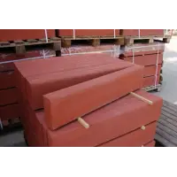 Камень бордюрный газонный красный 1000*200*80 мм РЕСУРС
