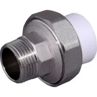 Муфта комбинированная разъемная PPR 32x3/4" с наружной резьбой (Американка) Россия