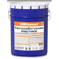 Мастика BITUMAST каучуко-битумная, 5л.РАСХОД от 0.5 кг/м.кв