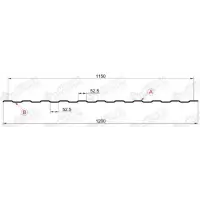 Профнастил "Металлпрофиль" С-8(Тип), 0.45 мм, PE, RAL ** 1.2 * м2