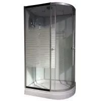 Кабина душевая NIAGARA 1200х800х2200, низкий поддон (16 см), стекло ТОНИРОВАННОЕ, арт. NG-303-01L