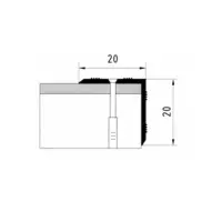 Порог АПУ 005 алюминиевый 900*20*20 мм угловой наружный (19 венге)