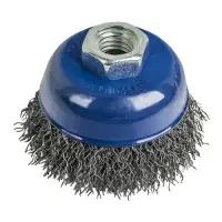 Щетка чашечная для УШМ 65мм, М14, мягкая, блистер, ПРАКТИКА