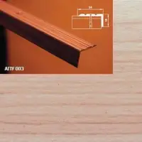 Порог АПУ 003 алюминиевый 1800*24*18 мм угловой (28 клен)