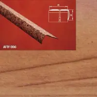 Порог АПУ 006 алюминиевый 1800*41*21 мм угловой наружный (26 кедр)
