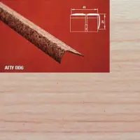 Порог АПУ 006 алюминиевый 1800*41*21 мм угловой наружный (28 клен)