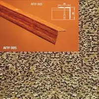 Порог АПУ 005 алюминиевый 1350*20*20 мм угловой наружный (07 бронзовый антик)