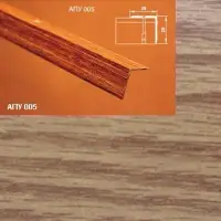 Порог АПУ 005 алюминиевый 1350*20*20 мм угловой наружный (13 дуб светлый)
