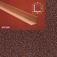 Порог АПУ 009 алюминиевый 1350*20*20 мм угловой внутренний (06 - медный антик)