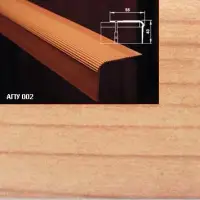 Порог АПУ 002 алюминиевый 2700*55*43 мм угловой (31 вяз )