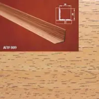 Порог АПУ 009 алюминиевый 2700*20*20 мм угловой внутренний (10 акация)