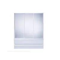Шторка на ванну BAS Стайл/Мальдива (стекло грейп) 160