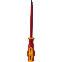 Отвертка диэлектрическая SL, 6,5 х 150 мм, КОБАЛЬТ, Ultra Grip, CR-V, двухкомпонентная рукоятка (1 шт.) подвес