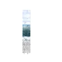 ПАННО ПВХ Море Чайки из 2-х панелей 0,25*2,7м фотопечать (в упаковке 6 панно)