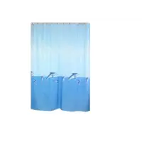 Штора для ванной ZALEL полиэстер, 180*200 см, без колец, арт.1023 Dolphin