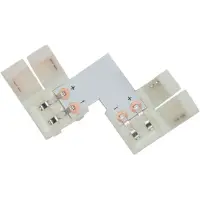 Комплект L коннекторов с соединителем для светодиодной ленты RGB (5050/10мм) Feron, LD186