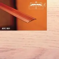 Порог АПС 001 алюминиевый 1800*25*3 мм одноуровневый (34 ясень светлый)