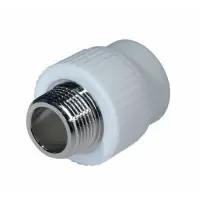 Муфта комбинированная PPR 25x1/2" BASE сталь с наружной резьбой Россия
