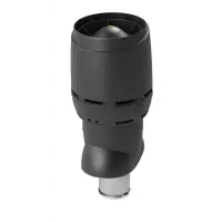 Выход вентиляционный Vilpe Flow Черный XL-160P/ИЗ/700, с колпаком