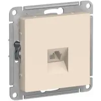 Механизм розетки телефонной 1-местная СП AtlasDesign RJ11 беж. Systeme Electric ATN000281