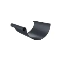 Желоб полукруглый 3000 ф125мм ПЭ (RAL 7024 (RR23) (темно-серый))
