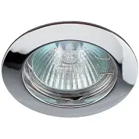 Светильник точечный ЭРА KL1 CH литой простой MR16,12V/220V, 50W хром*