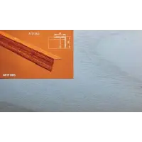 Порог АПУ 005 алюминиевый 900*20*20 мм угловой наружный (ОС-007)