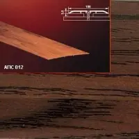 Порог АПС 012 алюминиевый 1350*100*3,5 мм одноуровневый (15 дуб темный)