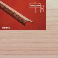 Порог АПУ 006 алюминиевый 2700*41*21 мм угловой наружный (28 клен)