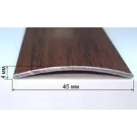 Порог АПС 004 алюминиевый 1350*45*4 мм одноуровневый (15 дуб темный)