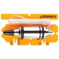 Отвес STAYER "PROFI" строительный со шнуром, с противоударными ободками, 800 г