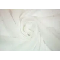 Тюль "Лён" белый с серебром 300*260см с утяжелителем