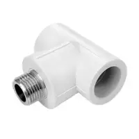 Тройник комбинированный PPR 25x1/2" с наружней резьбой Россия