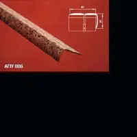 Порог АПУ 006 алюминиевый 900*41*21 мм угловой наружный (08 черный)