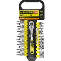 Набор головок торцовых и бит-головок STAYER RSS 28S, 28 предметов