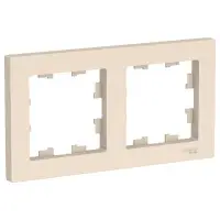 Рамка двухместная AtlasDesign универс. беж. Systeme Electric ATN000202