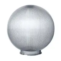 Плафон-шар призматический, ДЫМЧАТО-СЕРЫЙ для садовых светильников, d=150мм Uniel (к 10407186)