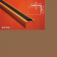 Порог АПУ 010 алюминиевый 900*40*20 мм угловой с резинками (04 бронза)