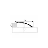 Порог АПС 005 алюминиевый 1350*40*0-12 мм разноуровневый (27 мербау)