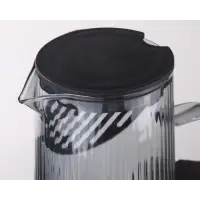 Кувшин AROMA 1,2 л из цветного боросиликатного рельефного стекла с крышкой-фильтром из полипропилена