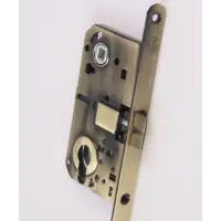 Замок дверной под цилиндр HANDLE DESIGN 8000С BR бронза