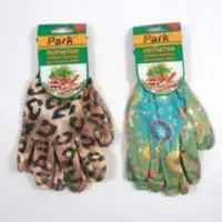 Перчатки садовые PARK EL-F002, размер 9 (L), 2 цвета, полиэстер+нитрил