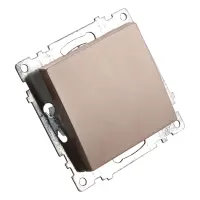 Механизм выключателя одноклавишный СП 220V, 10А, шампань (GLS10-7103-02) Катрин STEKKER