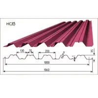 Профнастил НС-35(Тип), 0.5 мм PE, RAL ** Stynergy, 1.06 * м2