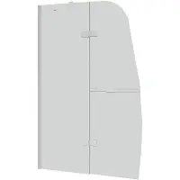 Шторка для ванны GROSSMAN GR-102/2 (150х110) распашная,хром,стекло прозрачное,1 место