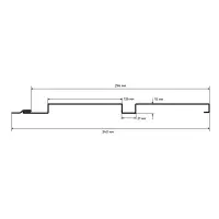 М/сайдинг Квадро брус (GL) Драп RAL7024 (мокрый асфальт) толщина 0,45мм, размер 0,34*0.9 м.п. (в пленке)