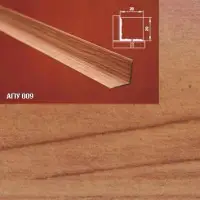 Порог АПУ 009 алюминиевый 2700*20*20 мм угловой внутренний (26 кедр)