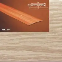 Порог АПС 014 алюминиевый 2700*80*3,5 мм одноуровневый (20 дуб беленый)